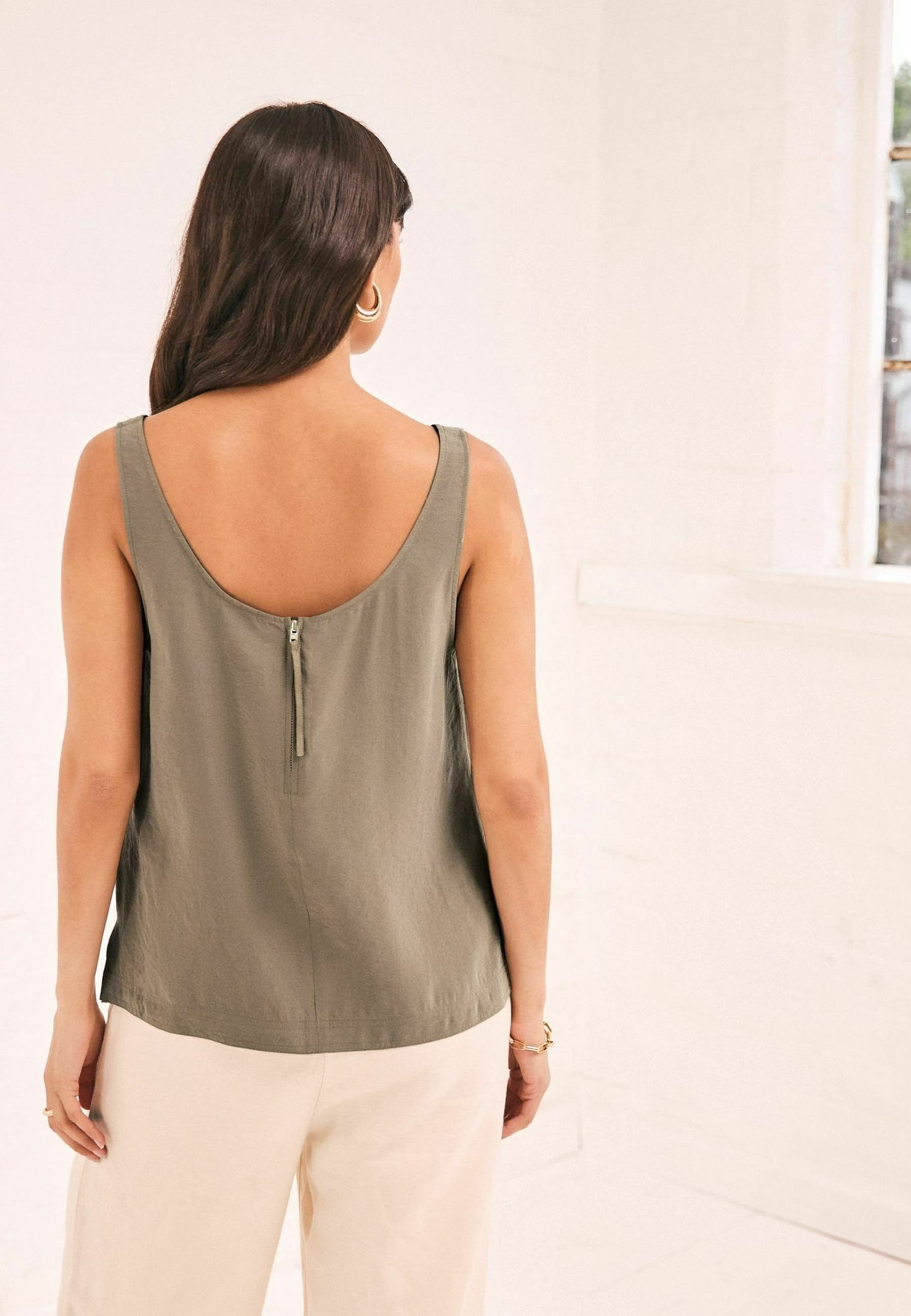 Sleeveless Modal Top