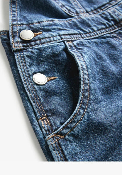 REGULAR FIT - Dungarees - Denim Dark Blue