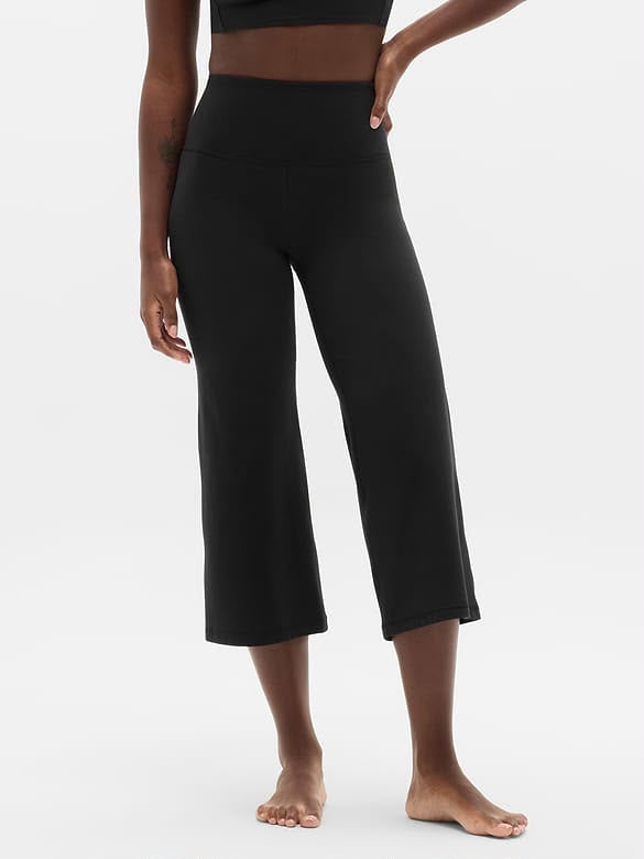 Elation High Rise Crop Flare - Black