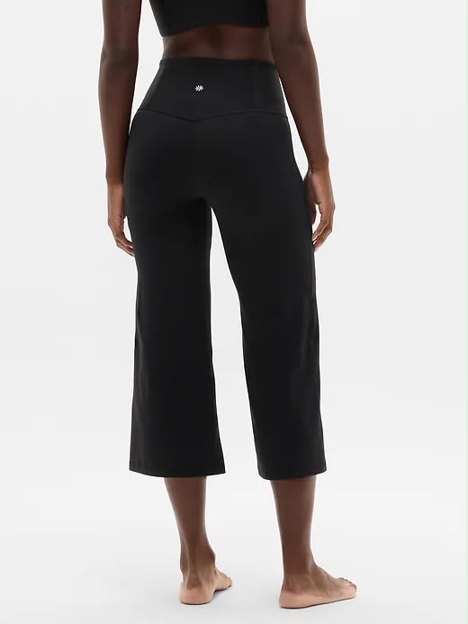 Elation High Rise Crop Flare - Black
