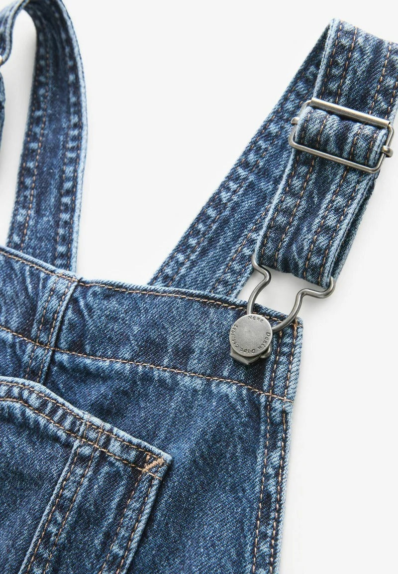 REGULAR FIT - Dungarees - Denim Dark Blue
