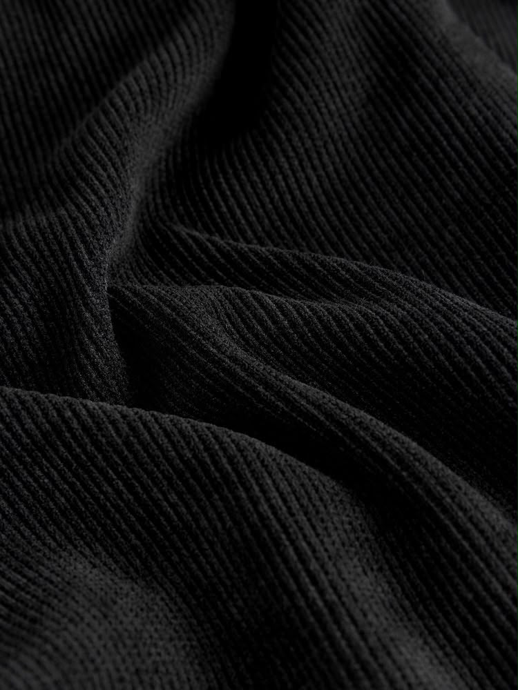 Threadbare Black Wide Leg Corduroy Jeans