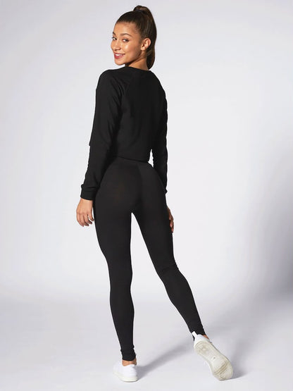 Pineapple Black Women Wide Waistband Leggings