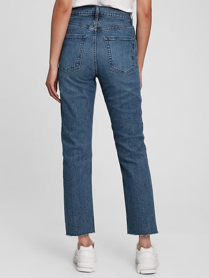 Sky High Rise Cheeky Straight Jeans