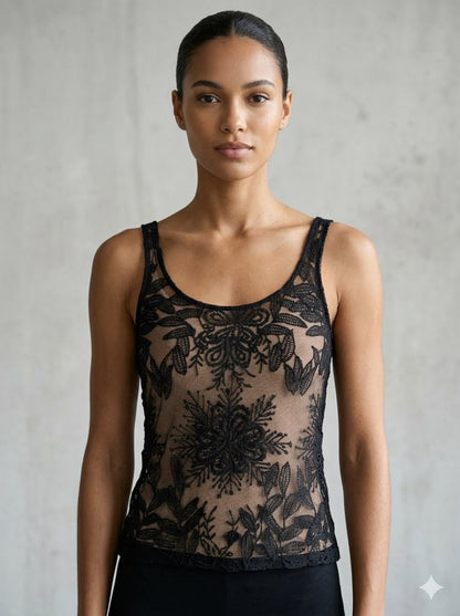 Black Lace Top