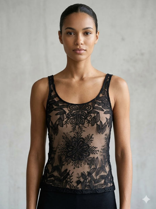Black Lace Top