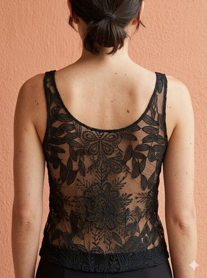 Black Lace Top