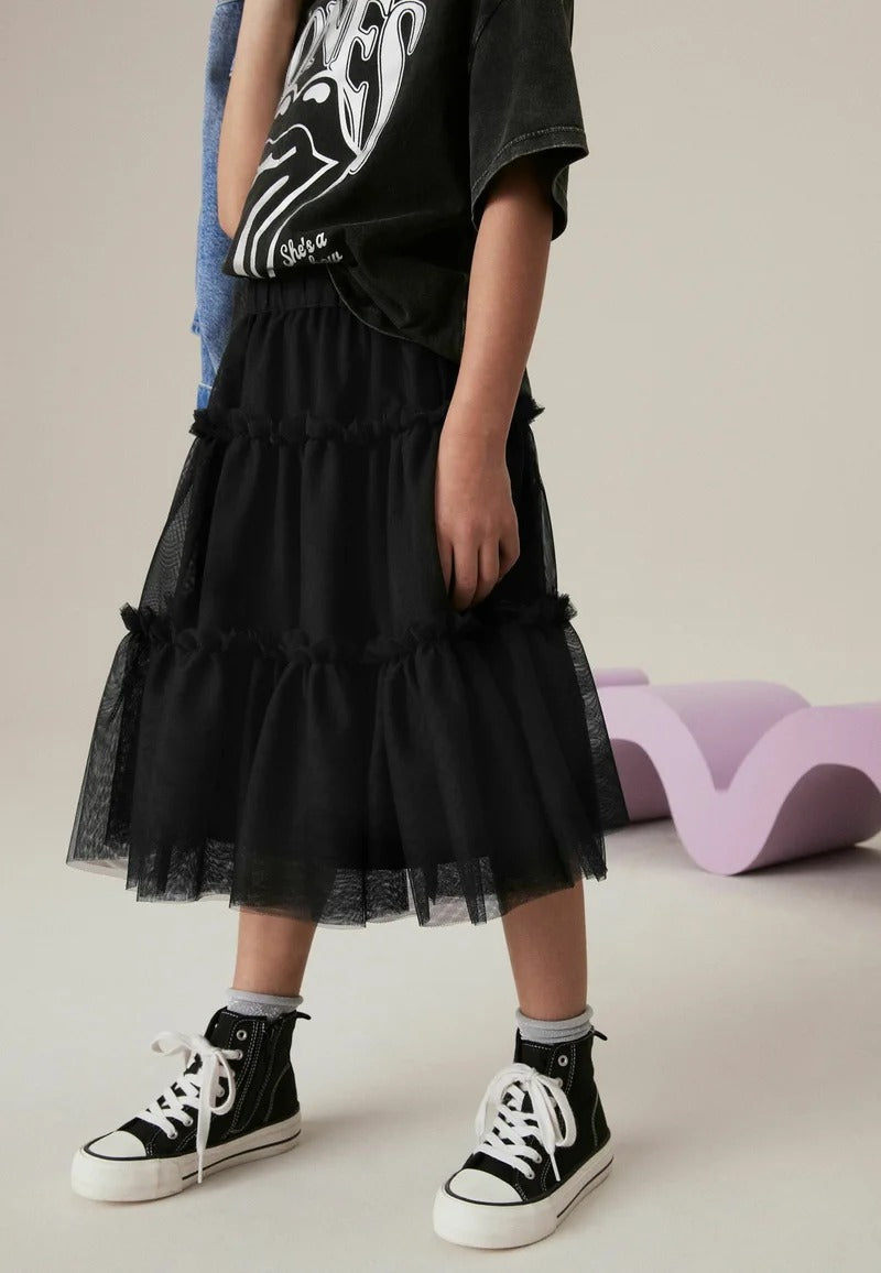 REGULAR FIT - A-line Skirt - Black