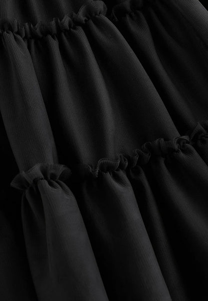 REGULAR FIT - A-line Skirt - Black