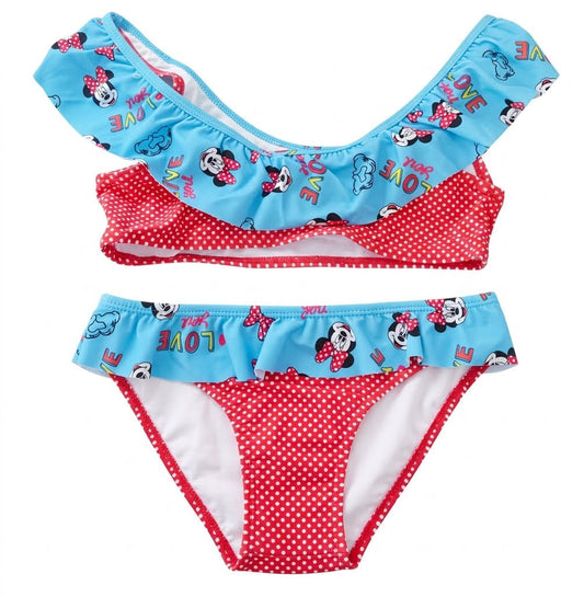 Disney Minnie Mouse Flounced Two-Piece Bikini Set.
