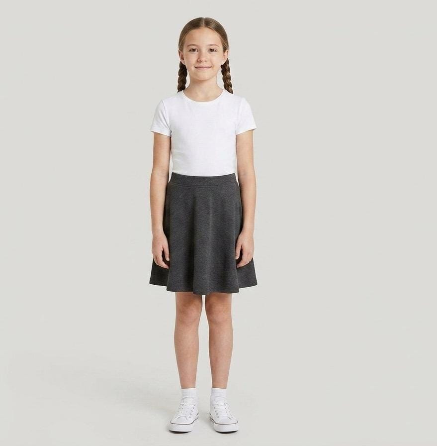 TU Grey Jersey Skater School Skirt