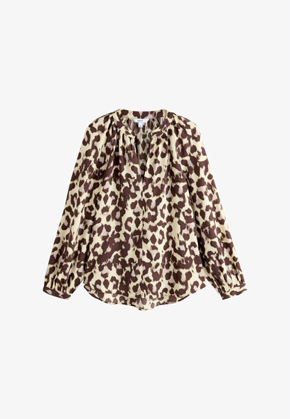 Long Sleeve V-Neck Blouse