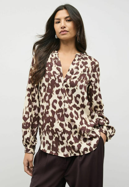 Long Sleeve V-Neck Blouse