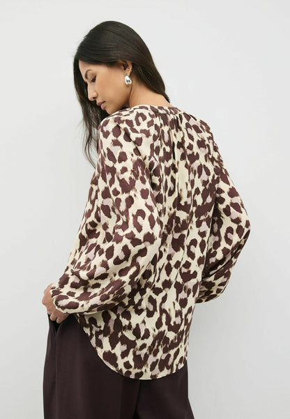 Long Sleeve V-Neck Blouse
