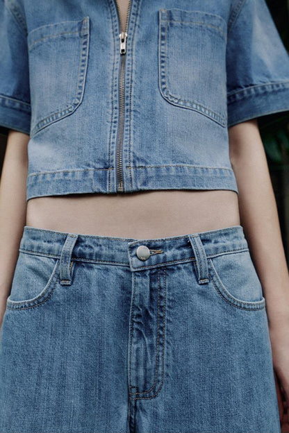 Zara High Waist Wide Leg Elastic Waist