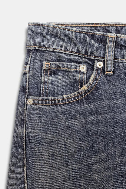 Zara Jeans TRF Baggy Balloon Mid Rise