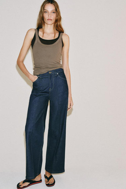 Zara High Waist Relaxed Leg