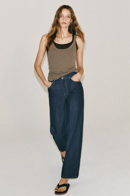 Zara High Waist Relaxed Leg