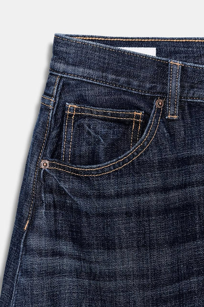 Zara Mid Rise Barrel Folded