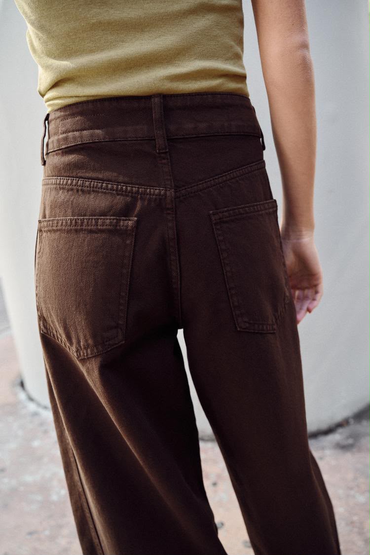 Zara Mid Waist Barrel Ankle Length