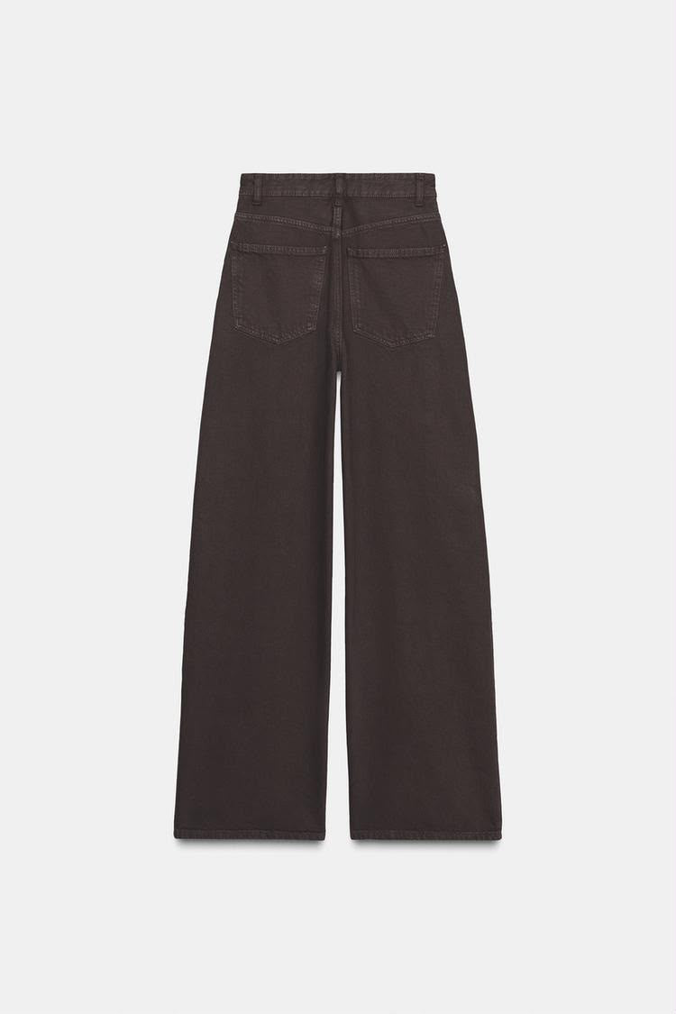 Zara High Waist Extra Wide Leg Jeans