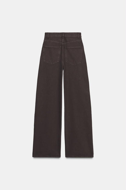 Zara High Waist Extra Wide Leg Jeans
