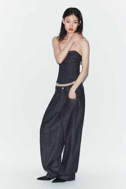 High Waist Barrel Jeans