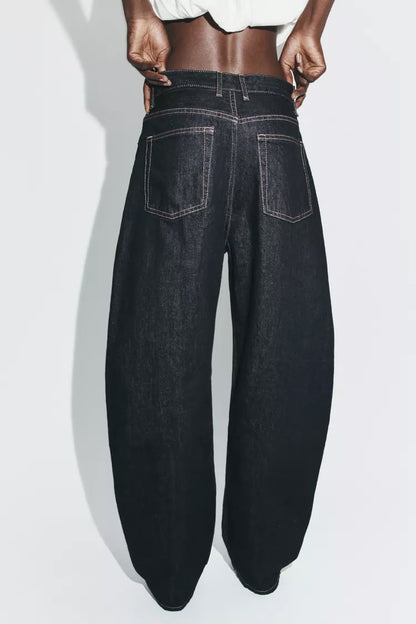 Zara Barrel High Rise Regular Length