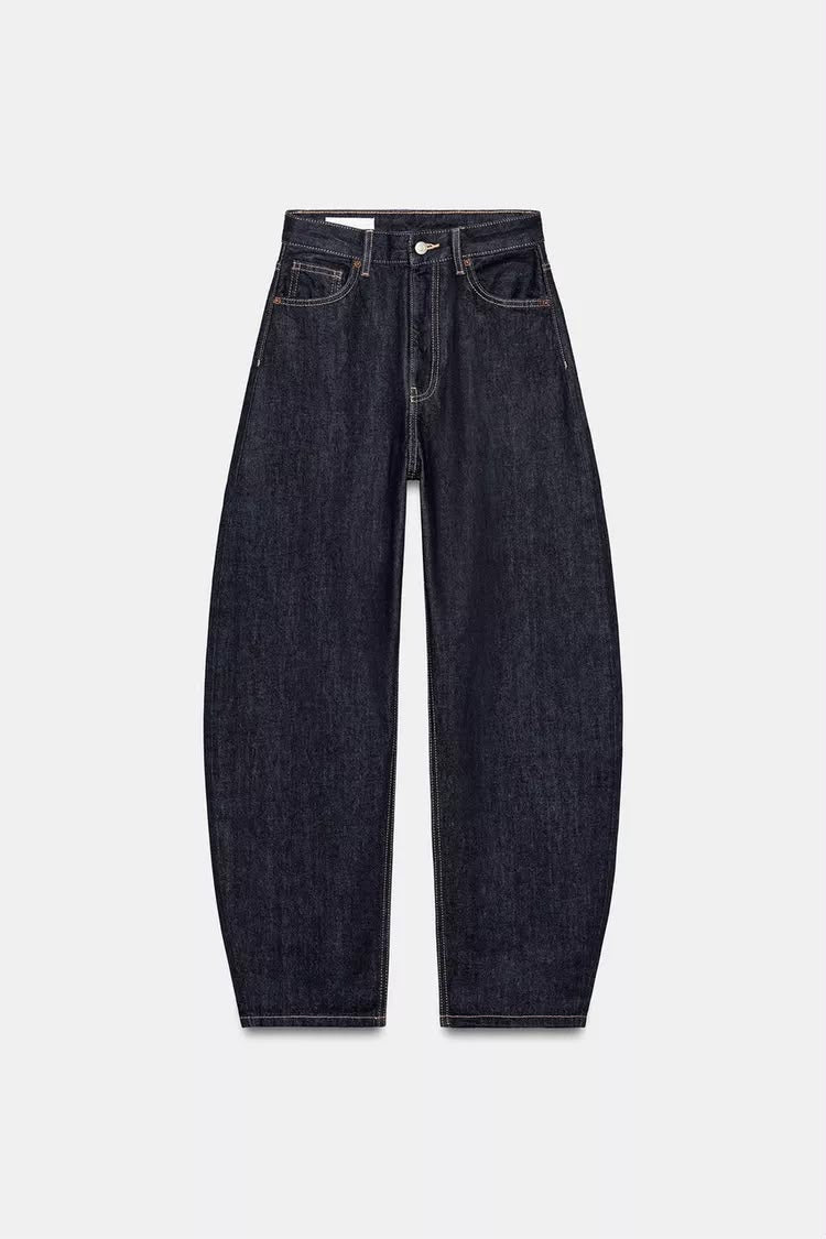 Zara Barrel High Rise Regular Length