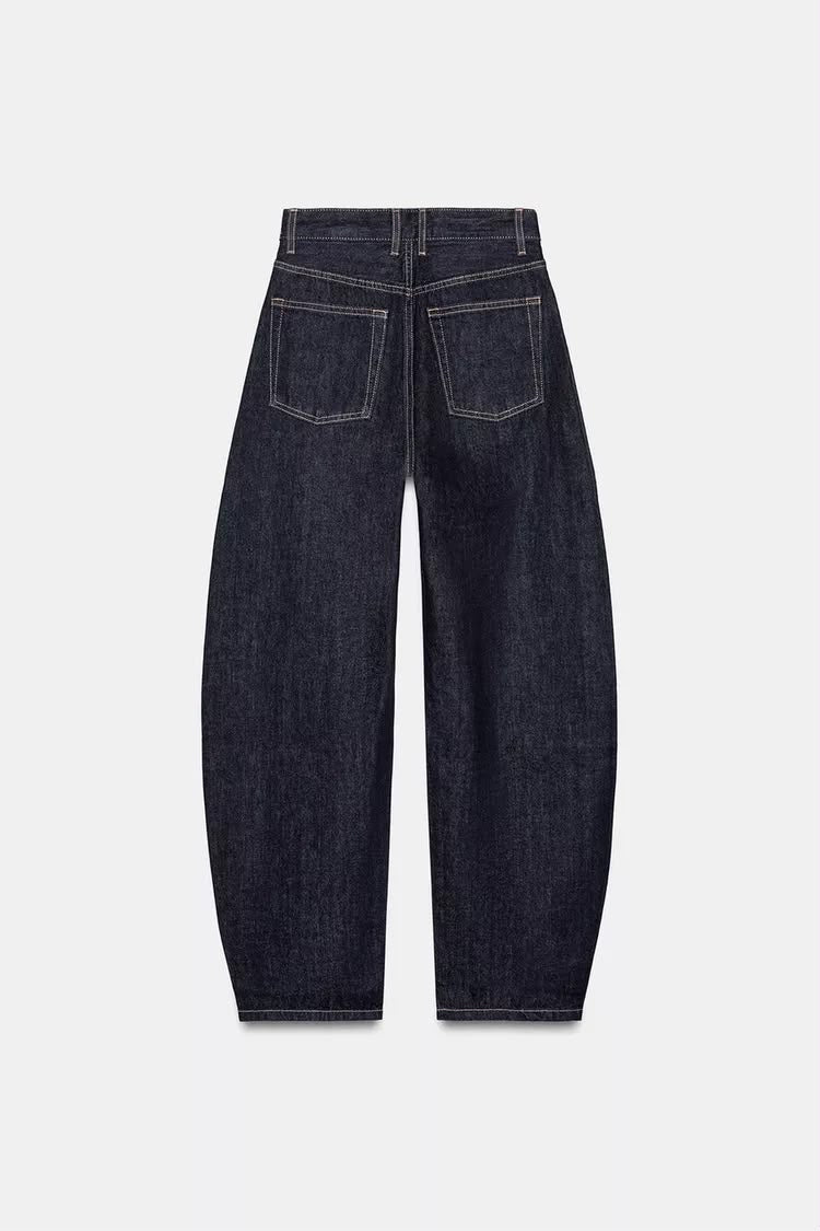 Zara Barrel High Rise Regular Length