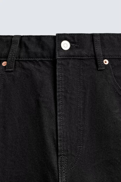Zara Fitted Waist Relaxed And Curved Leg Balloon Fit