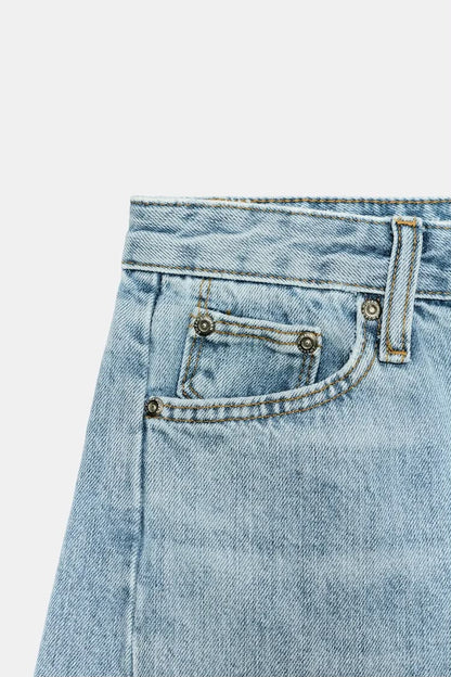 Mid Rise Relaxed Leg Ankle Length