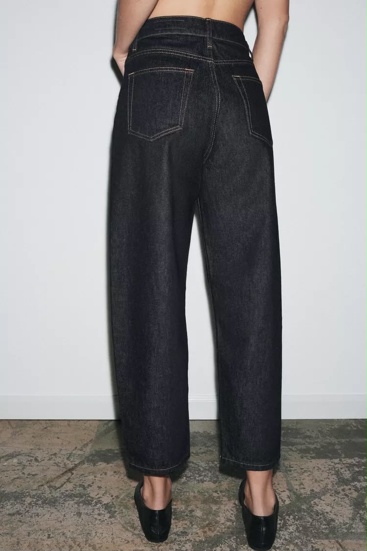 Zara Mid Waist Tapered Leg