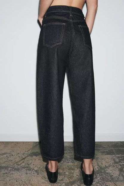 Zara Mid Waist Tapered Leg