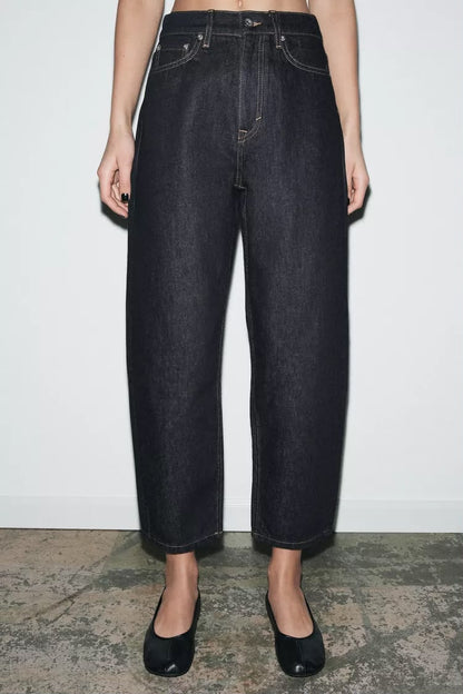 Zara Mid Waist Tapered Leg