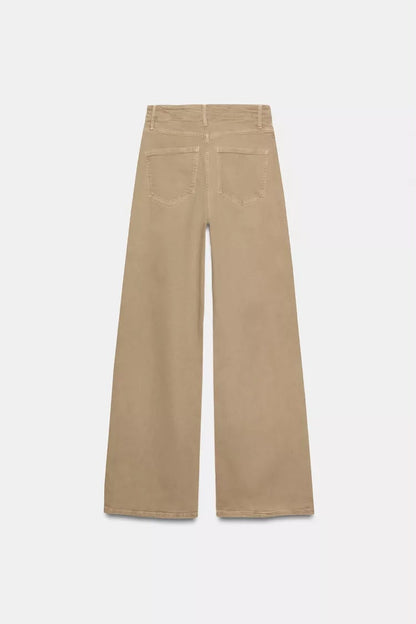 Zara High Waist Wide Leg Full Length