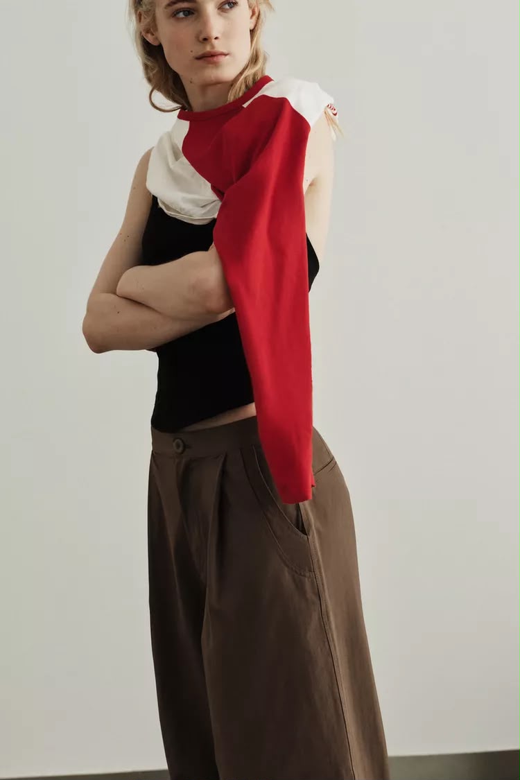 Zara Pleagues Balloon Pants