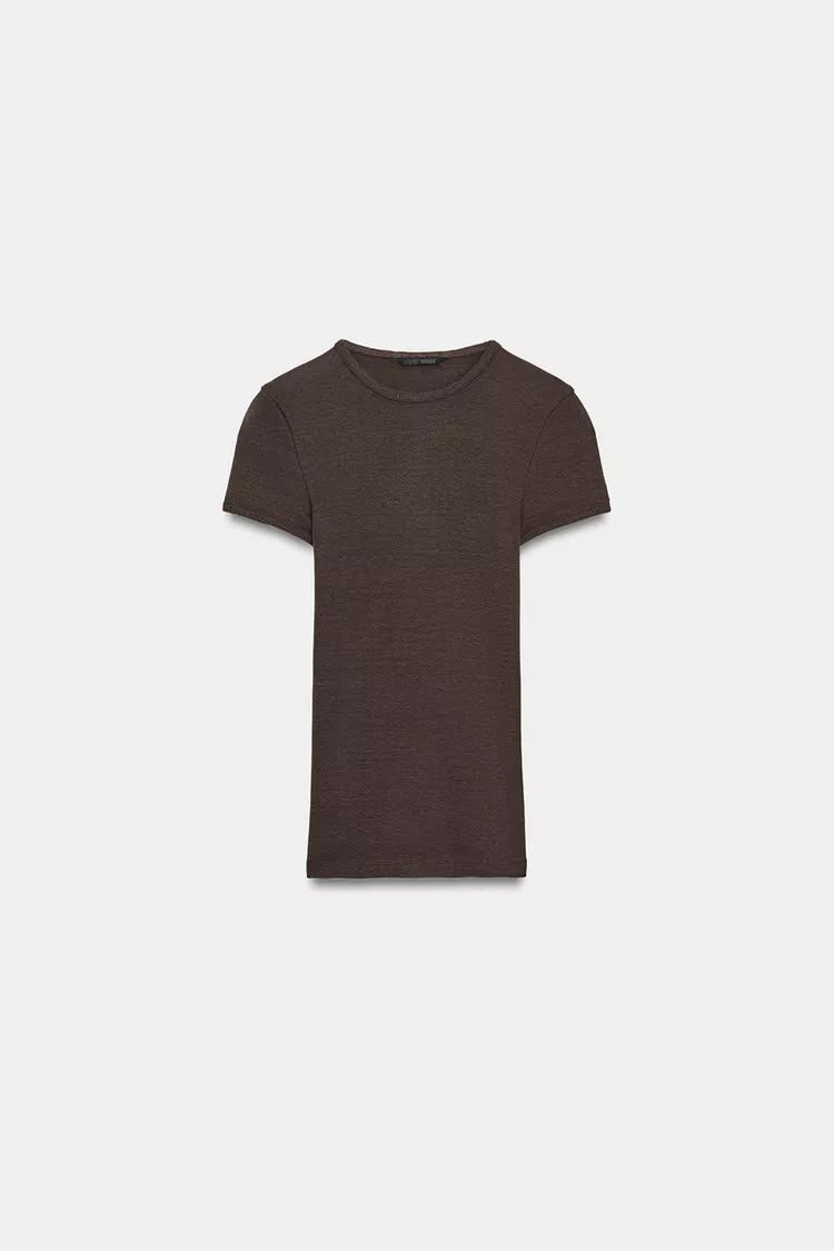 Zara Slim Fit Round Neck