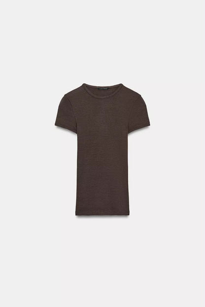 Zara Slim Fit Round Neck
