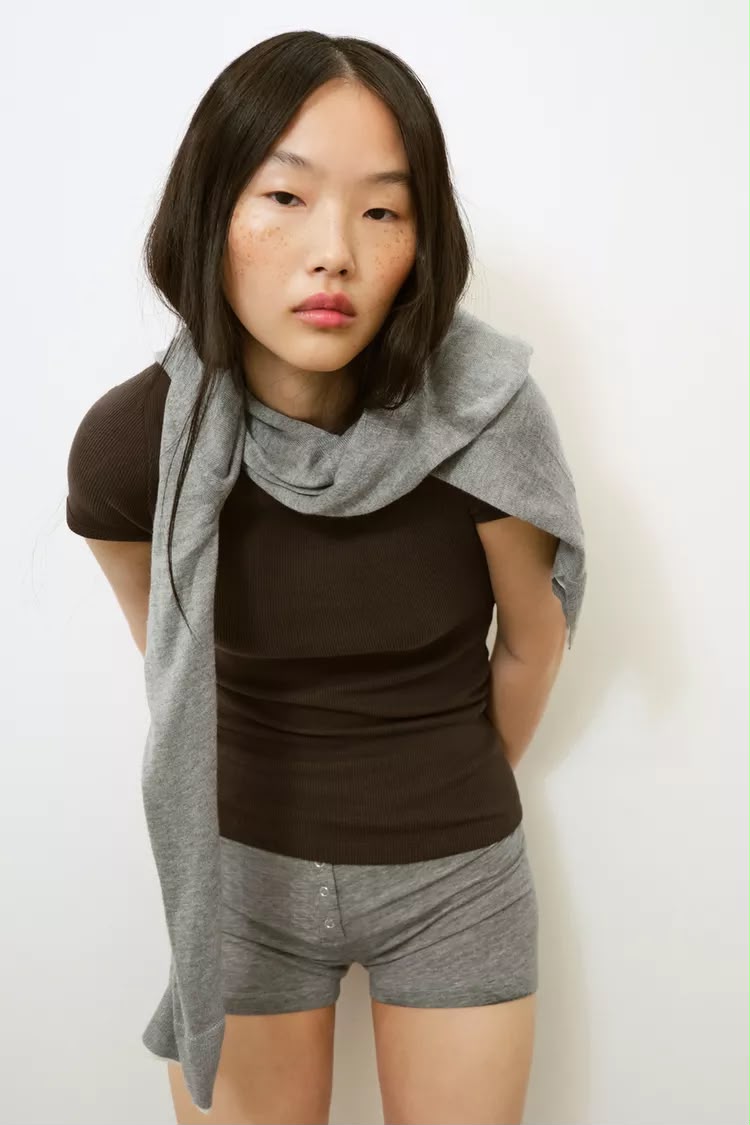 Zara Slim Fit Round Neck