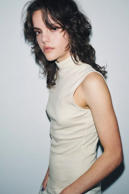Zara High Neck T-shirt