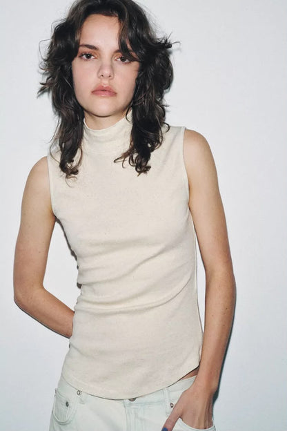 Zara High Neck T-shirt