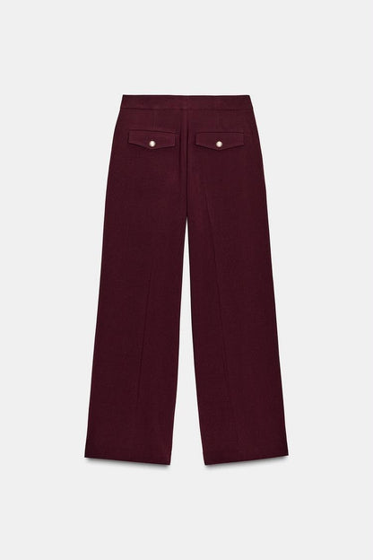 Zara High Waist Wide Leg Trouser