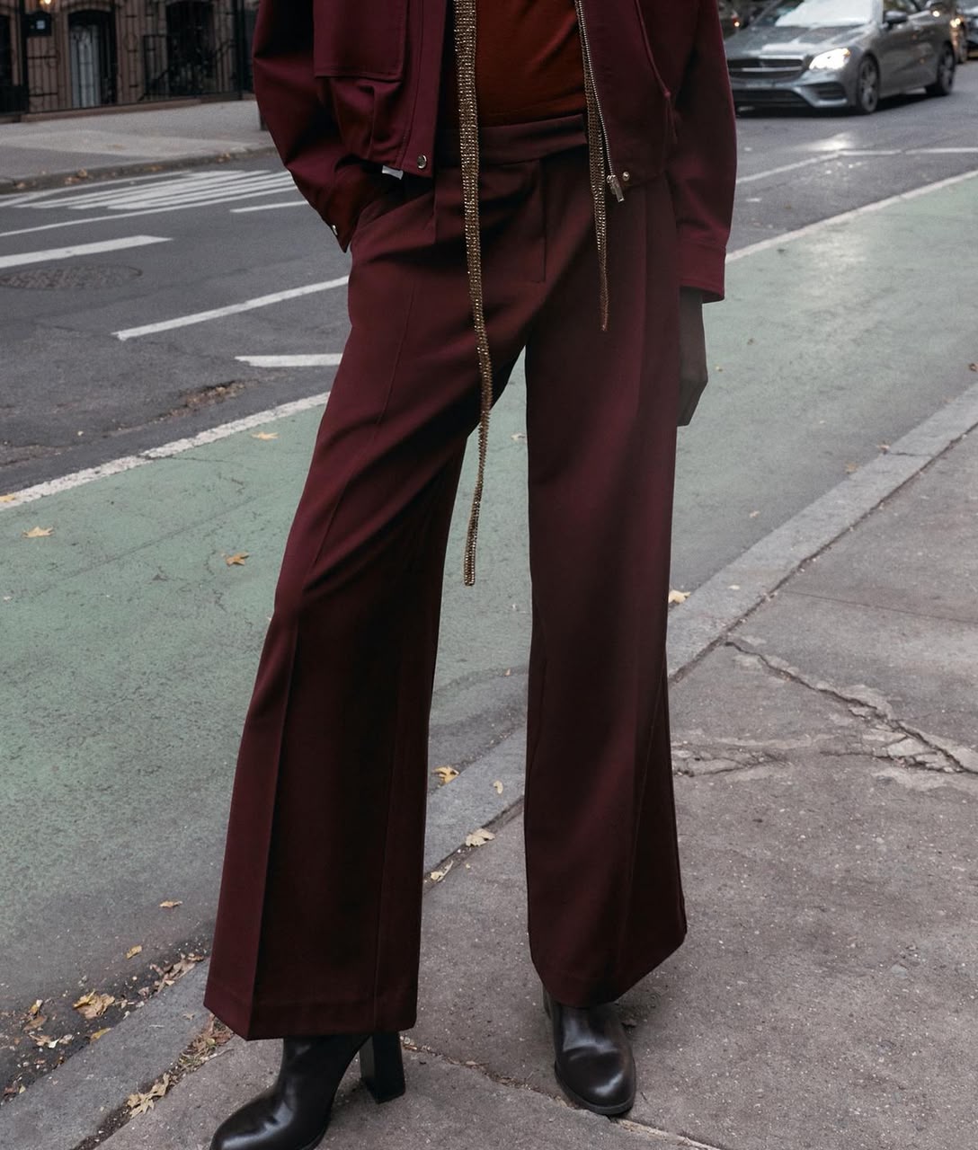 Zara High Waist Wide Leg Trouser