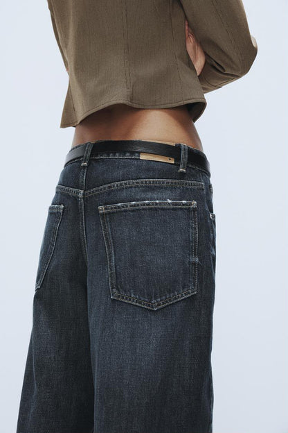 Zara Mid Waist Baggy Barrel