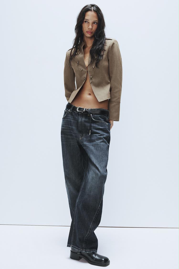 Zara Mid Waist Baggy Barrel