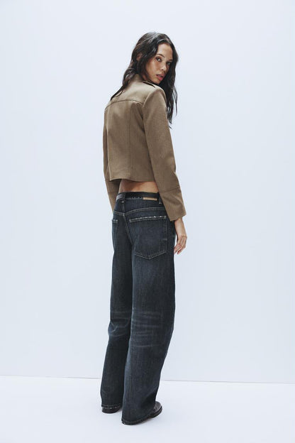 Zara Mid Waist Baggy Barrel