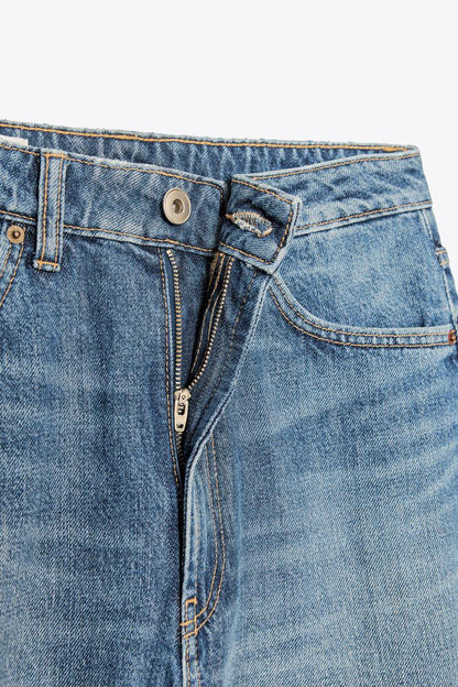 TRF Mid Waist Baggy Barrel Jeans