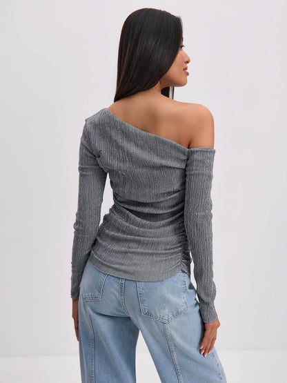 Asymmetrical One Shoulder Top
