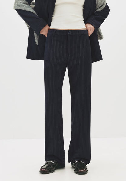 Smart High Waist Straight Leg Trouser